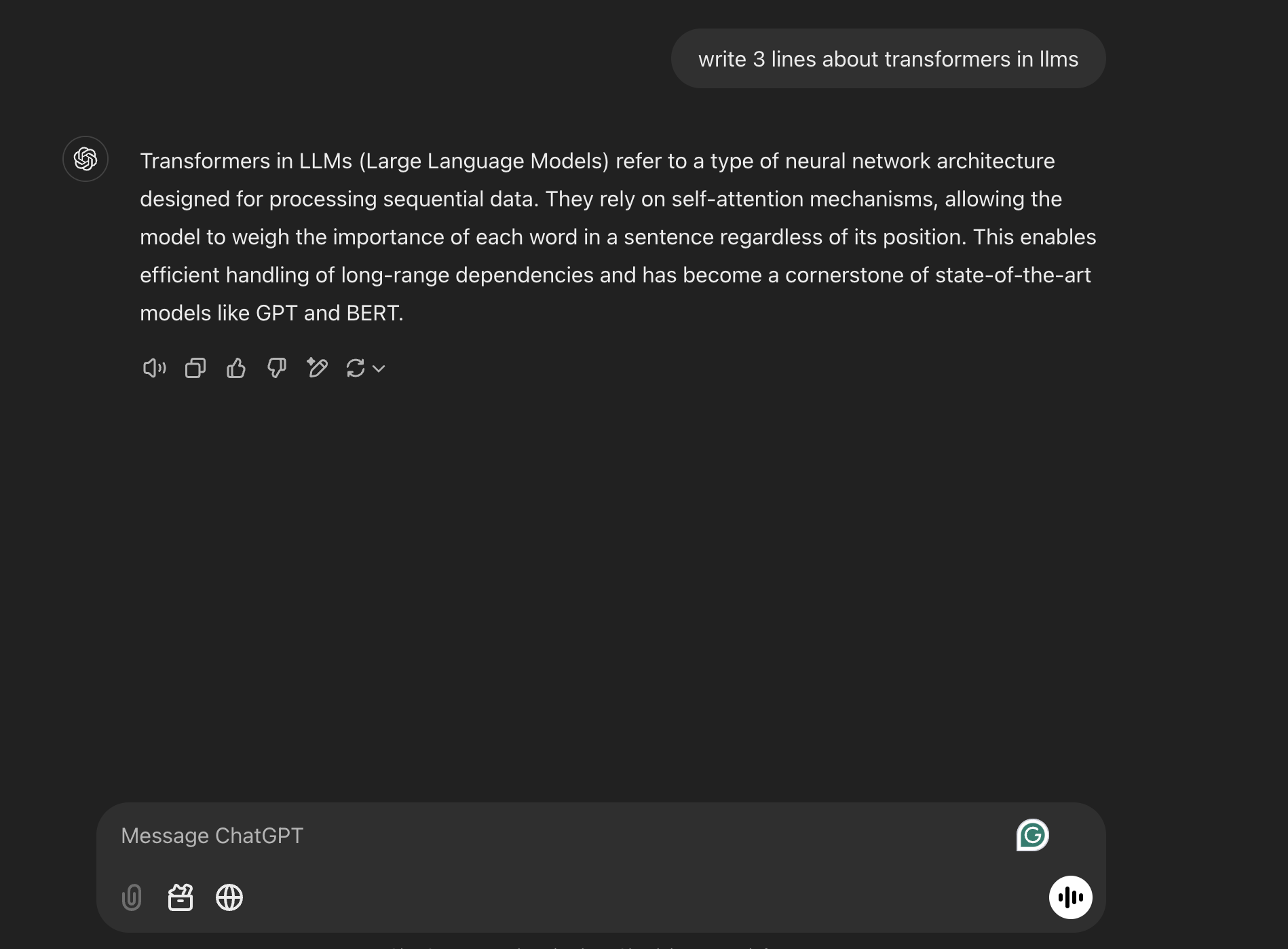 ChatGPT Interaction Example